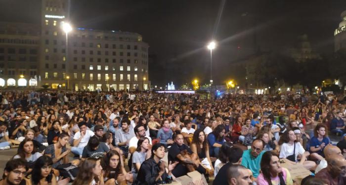 Manifestación en Barcelona.