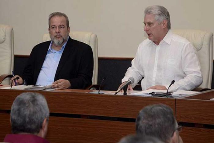 Preside Díaz-Canel reunión sobre programas en la capital de Cuba