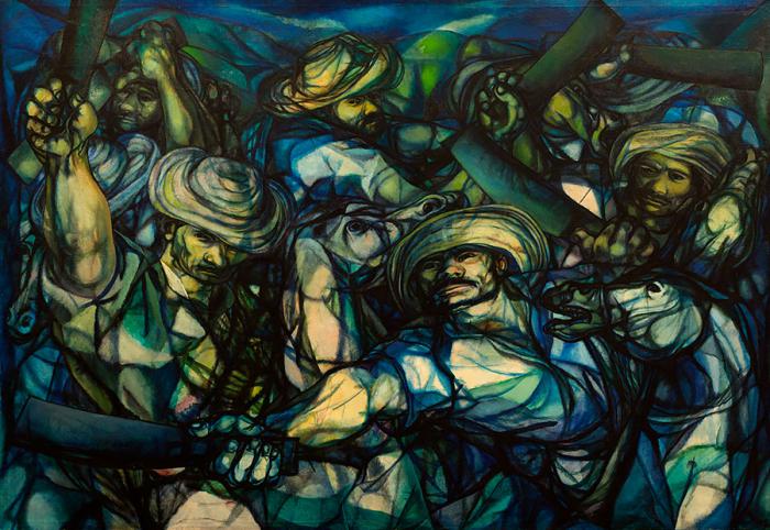 Obra: Milicias campesinas, de Servando Cabrera. 