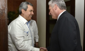 recibe diaz-canel a Dante Mossi