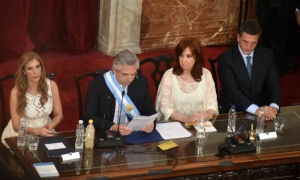 toma de posesion de alberto fernandez en argentina con presencia de diaz-canel