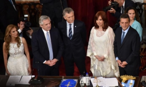 toma de posesion de alberto fernandez en argentina con presencia de diaz-canel