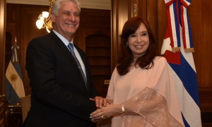 Díaz-Canel y Cristina Fernández