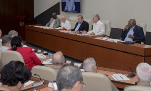 Diaz  canel y el consejo de ministros 