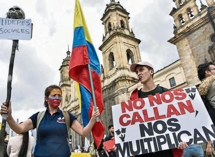 En lo que va de año han sido asesinados 13 líderes sociales 
en Colombia. Foto: Getty Images