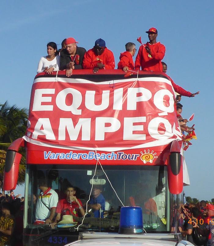 Recibimiento equipo Matanzas