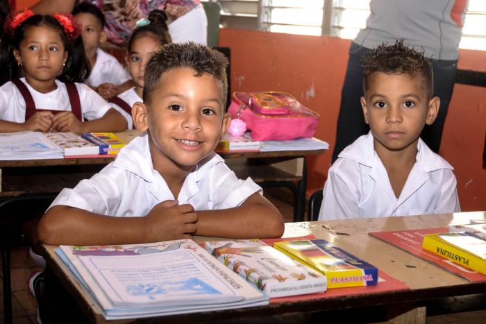 Inicio del curso escolar 2018-2019 en la escuela Coronel Martín Marrero del Reparto Naroca, Boyeros.