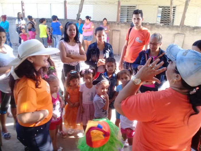 Actividad comunitaria del proyecto Reparador de Sueños