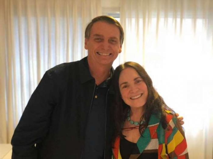 Regina Duarte y Bolsonaro