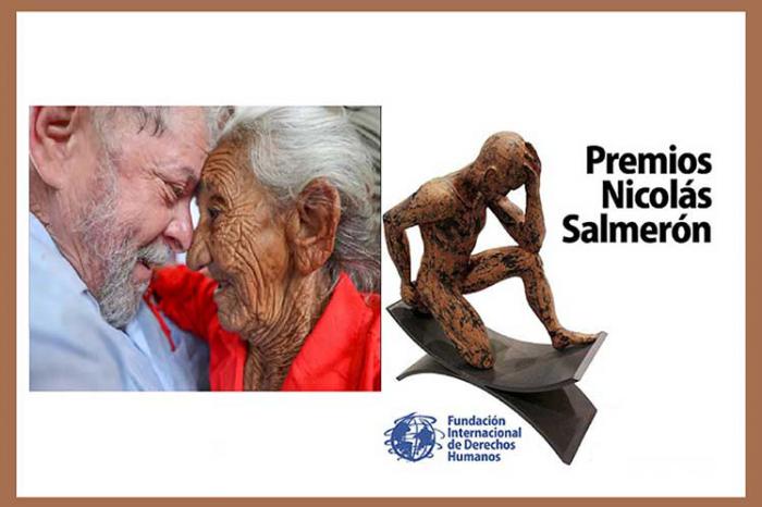 Lula agradece premio internacional de derechos humanos