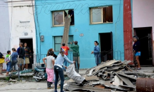 VISTAS AEREAS DE LAS SECUELAS DEL TORNADO EN LA HABANA