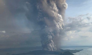 Volcán en Filipinas