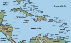 mapa el caribe