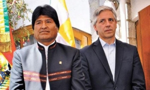 Evo morales y alvaro garcia