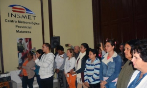 MATANZAS-MINISTRA DEL CITMA REINAUGURA CENTRO METEOROLÓGICO 