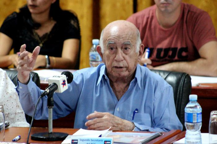 Machado Ventura reconoció la madurez de la organización y su papel de vanguardia en los momentos actuales. Foto: Garal