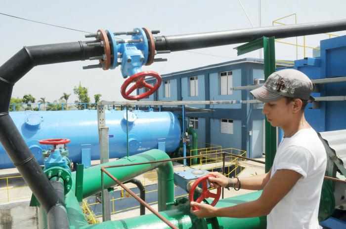 La potabilizadora Guaso entregará agua de más calidad a la parte sur de la ciudad de Guantánamo una vez concluida la rehabilitación de la red hidráulica. Foto: Leonel Escalona Furones