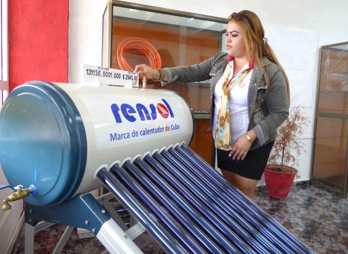 El calentador solar de agua Rensol reúne condiciones ideales, en cuanto a eficiencia y rendimiento, para satisfacer las expectativas de los clientes.  foto del autor