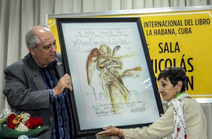 29 Edición de La Feria Internacional del Libro.Otorgamiento del Premio Nacional de Literatura 2019, a Lina de Feria