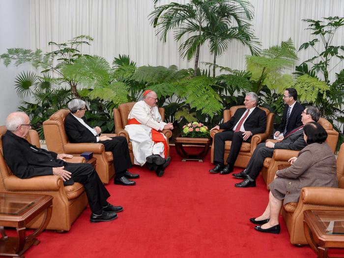 El Arzobispo de Nueva York realiza una visita a nuestro país por invitación del Presidente cubano y de la Conferencia de Obispos Católicos de Cuba. 