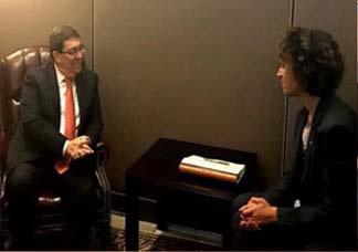 dialogan cancilleres de Cuba y Andorra