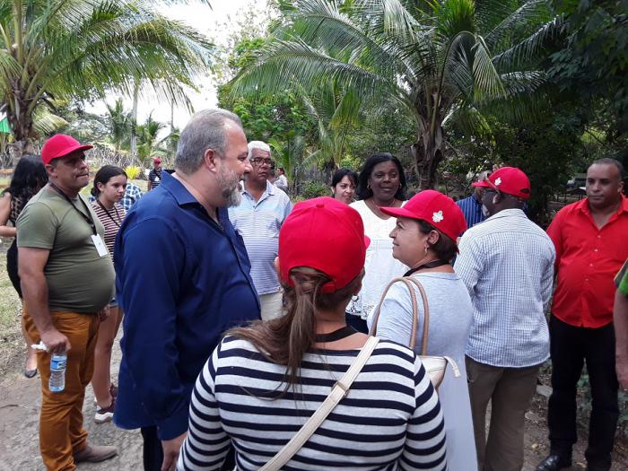 En su encuentro con productores el primer ministro cubano, Manuel Marrero Cruz, destacó los resultados de Santiago de Cuba. 