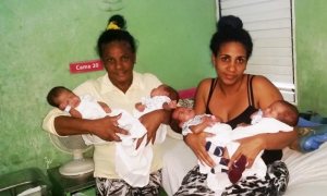 Cuatrillizos en villa clara