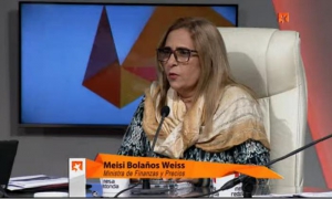  Meisi Bolaños Weiss, ministra de Finanzas y Precios