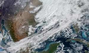 Imagen del satélite GOES East, 23 enero 2020