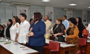 Participó Díaz-Canel en la toma de posesión del gobernador y vicegobernadora en 