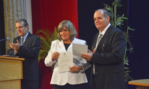 De derecha a izquierda, Tomás Alexis Martín Venegas y Ania Rosa Francisco Malde