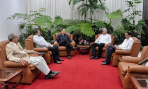  Recibe Diaz Canel a Pedro González del PRD Panama