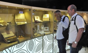 Inauguración de la Feria Comercial del XXII Festival del Habano