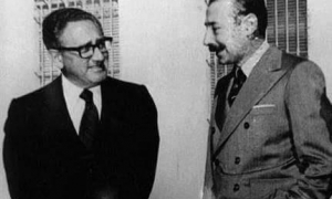 Henry Kissinger y el dictador argentino Jorge Rafael Videla