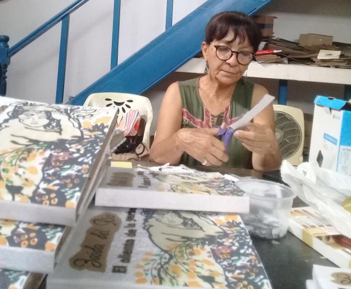 Agustina Ponce, directora de Ediciones Vigía. foto del autor