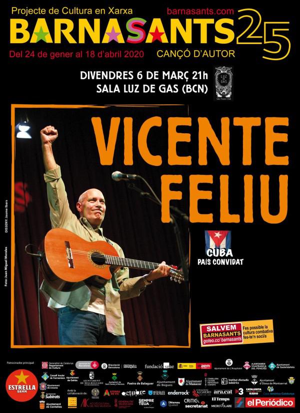 La presencia de Vicente Feliú siempre es bienvenida en cada Barnasant. 