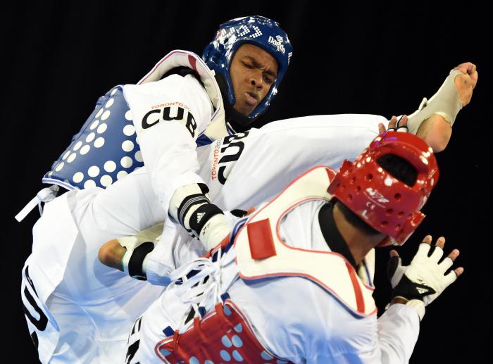 Rafael Alba oro en +80 kg en los panamericanos toronto 2015 vs Carlos Rivas de Venezuela 11 x 4