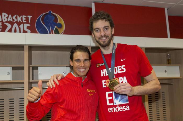 Rafa Nadal y Pau Gasol, dos de los destacados deportistas que han contribuido a favor de la lucha contra la covid-19. 