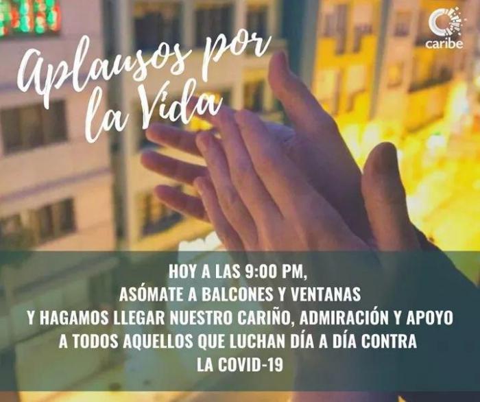 Cubanos convocaron a un aplauso masivo dedicado a todo el personal de la salud de Cuba y el mundo