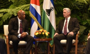 presidente y Letsie III, Rey de Lesoto