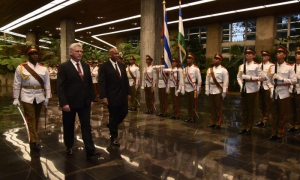 presidente y Letsie III, Rey de Lesoto