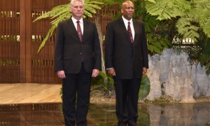 presidente y Letsie III, Rey de Lesoto