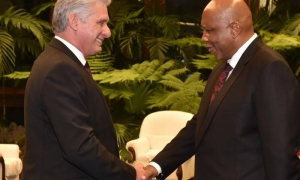 presidente y Letsie III, Rey de Lesoto