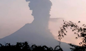 Volcán en Indonesia