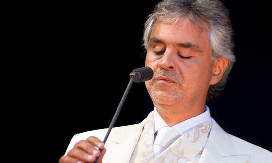 El tenor italiano Andrea Bocelli.