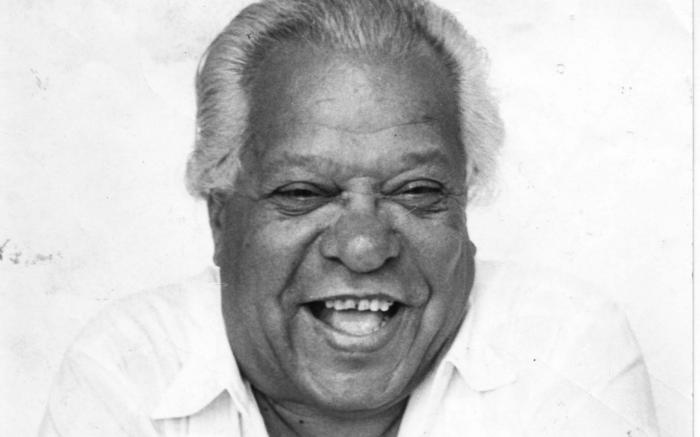 Nicolas Guillen, nuestro Poeta Nacional.
Foto: Osvaldo Salas, 9 de julio de 1977.