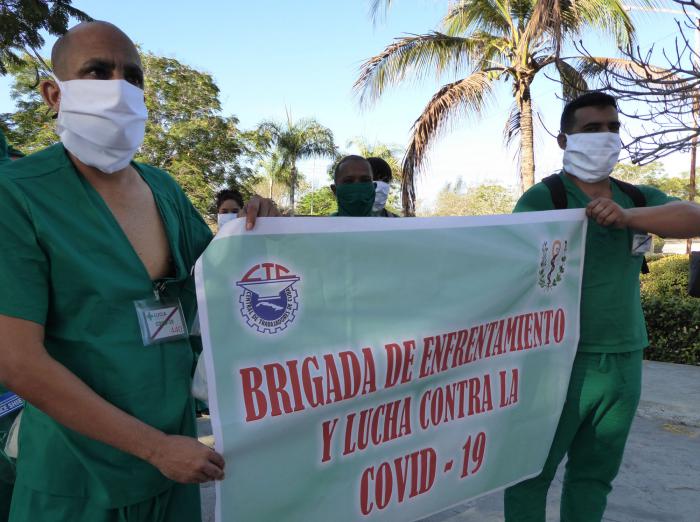 Los efectivos de esta fuerza voluntaria asumieron el compromiso de trabajar con calidad durante el período de permanencia en hospital.