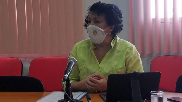 En la sede del MES, la viceministra primera, Martha del Carmen Mesa