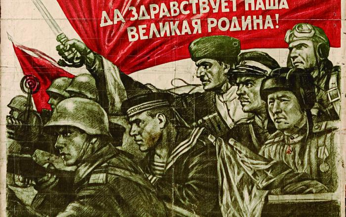 Carteles de guerra soviéticos. 