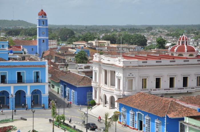 Vista del centro histórico de Sancti Spíritus, reconocido como Monumento Nacional. 